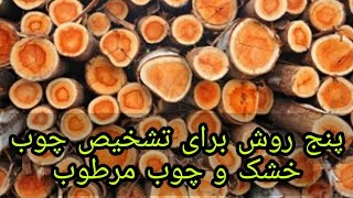 تشخیص چوب خشک و مرطوب به راحتی