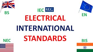 Electrical International Standards #necelectricalstandards #iecelectricalcode #iec #nec #iscode #bs