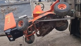 how much was this old lawn mower worth at the scrap yard 🤔  3 trips to the yard in 1 day