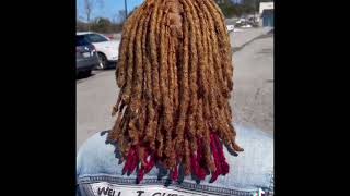 Colored locs TikToks