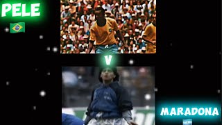 Pele 🇧🇷 v Maradona 🇦🇷 🕊️ #viral #shorts