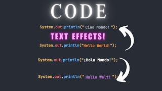 CSS 3 Code Hello World Effect | Website ANIMATION HTML & CSS 3 |