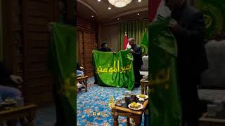 تسليم راية أمير المؤمنين إلى عميد المنبر الحسيني#السيد_نصرات_قشاقش_العاملي #العراق