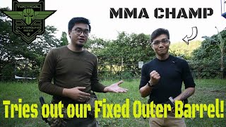 Ep 5   MMA Champ Tries our Fixed Outer Barrel!