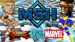 Guile VS. Cyclops : Street Fighter VS. Marvel : Magnus Super Heroes