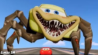 Lightning McQueen Monster Car Eater Compilation 8,  Coffin Dance Song Cover #video #car #pixar