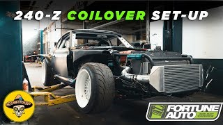 Carbon Fiber 240z SUSPENSION UPGRADES | Fortune Auto Pro 2 Way Install | (Ep #48) (4K)