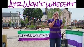 Standing For Women Song at #AyrWontWheesht