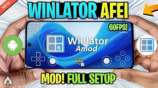 NEW 🔥 WINLATOR AFEI (AMOD) - SETUP/SETTINGS & GAMEPLAY | BEST WINDOWS EMULATOR ANDROID?