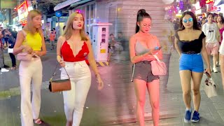 Pattaya Today 2023 - Pattaya Walking Street So Many Pretty Freelancers After 10.30 PM - April 2023