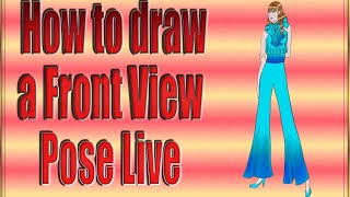 How to draw fashion front view, fashion illustration, fashion sketches, Fashion Designer Diary live!