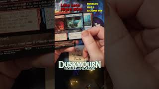 Duskmourn Playbooster Pack #19 Brian Fish Scores the Win and a Sqecial Guest