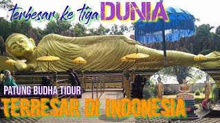 Patung budha tidur trowulan || patung budha tidur terbesar indonesia...menjelang hari raya waisak