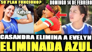 CASANDRA QUIERE FUERA A  EVELYN LA MANDA A ELIMINACION...EXATLON MEXICO TITANES VS HEROES AZUL PIERD