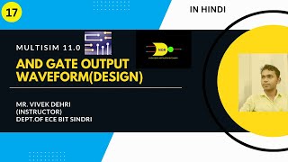 👉👉AND gate output Waveform, Multisim,