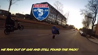 Mini Bike Wheelies Around the City