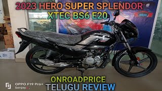 2023 Hero Super Splendor BS6 XTEC E20 Telugu Review.#SuperSplendorXTEC#SuperSplendorBS6E20