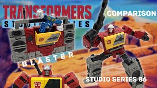 Transformers Studio Series 86 Voyager Class BLASTER! (Comparison Video)