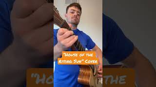 “House of the Rising Sun”☀️ Riff on Acoustic Guitar #shorts