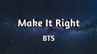 Make It Right 💜💜 - BTS | English Lyrics | Lauv Collab #trending #13ammusings #btsarmy