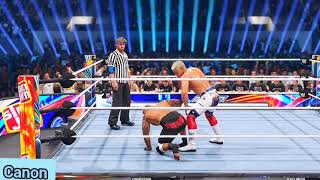 Solo Sikoa Vs Cody Rhodes Special Guest Refree Match In WWE 2k24 Highlight