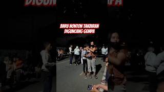 nonton takbiran di guncang gempa #shorts  #gempa  #yogyakarta