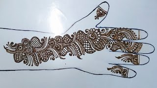 EASY FULL HAND ARABIC MAHNDI DESIGN STYLISH//BACK HAND MEHNDI DESIGN ❤️🧿🙏