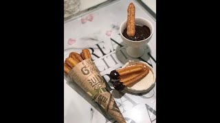 طرز تهيه چوروس 😋🥨 واقعا خوشمزه اس ... churros recipe