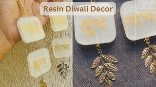 Resin Diwali Decor || Subh Labh Latkan || Easy Tutorial || Hindi Explanation || RASA 🧿