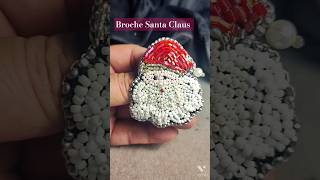 Broche Santa Claus  #christmas #bordado #bordadosamano #bordadoartesanal #broch #diy  #bordadofacil