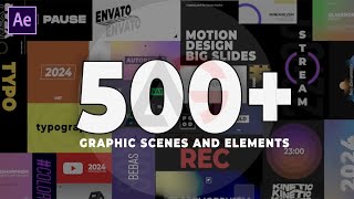 500+ Graphic Pack Typography For After Effect File | Aneela Graphics|