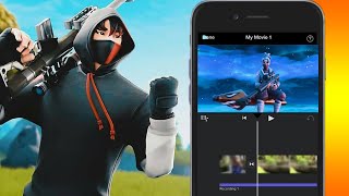 I Edited A FORTNITE MONTAGE ON iPhone (iMovie)