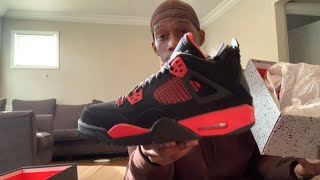 BEST JORDAN 4 TO RELEASE SINCE WHITE OREOS.. "Red Thunder" AJ4 early review