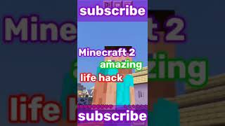 minecraft amazing and crazy's life hacks part pta nhi konsa | #shorts