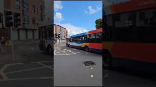 Stagecoach South Enviro300 leaving with a little Assault alarm