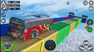 Car Stunt Race Master | school bus | bus crash | bus ka game