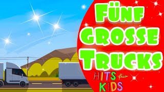 Keks & Kumpels singen Hits für Kids - Fünf große Trucks | Kinderlieder