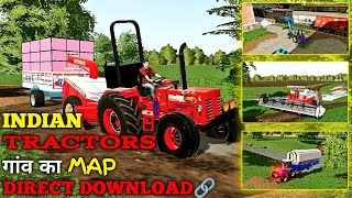 💥INDIAN TRACTORS & REALSTIC VILLAGE MAP MOD IN FS20.🥵💯✨ #trending #viralvideo #youtube #gaming #fs22