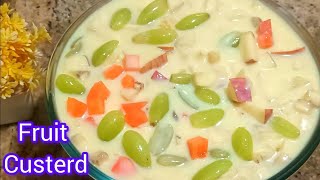 Healthy Fruits Custerd Recipe | फ्रूट कस्टर्ड बनाने का आसान तरीका | #fruitcusterd #custerd #dessert