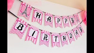 How to make special birthday banner using Microsoft Publisher 2016