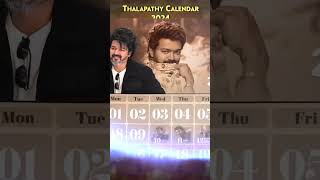 thalapathy Vijay calendar 2024 | thalapathy Vijay status | naan ready song #shorts #vijay