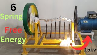 Build 15KW Spring Engine Flywheel Machine Free Electricity Generator 220v Free Energy 15000 watt New