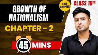 GROWTH OF NATIONALISM in 45 Mins | Complete Chapter Mind-Map | Class 10 ICSE SST