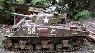 Sherman RC tanks, Battle of the Bulge 1944.Танк Шерман, Битва за Арденад, 1944 год.