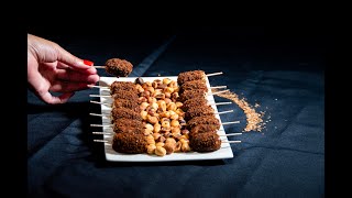 Recette - Boudins blancs aux morilles, enrobage de gelée de coing et poudre de noisette torréfiée