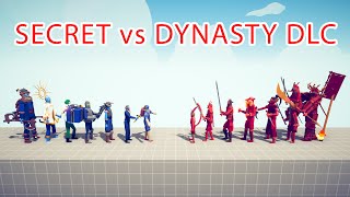 SECRET TEAM vs DYNASTY DLC TEAM - Totally Accurate Battle Simulator TABS