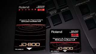 ROLAND JD 800 CARD Drums & Percussion #roland  #vintagesynthesizer