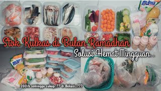 FOOD PREPARATION BELANJA MINGGUAN HEMAT & CARA MENYIMPAN DAGING IKAN SAYUR || TIPS MEMBERSIHKAN IKAN