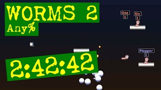 Worms 2 (PC) - Any% speedrun in 2:42:42 (first SUB-3 HOUR run!) (W2+) (former WR)