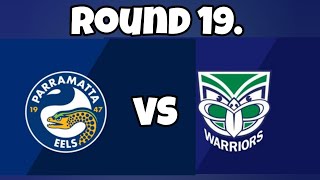 Parramatta Eels vs NZ Warriors, R19, 2023 NRL TELSTRA PREMIERSHIP, COMMBANK STADIUM, MATCH VLOG.